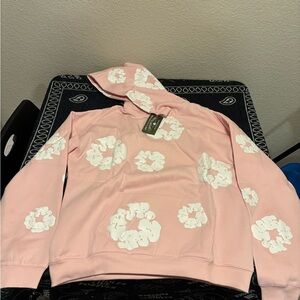 Denim Tears Pink Hoodie and sweatpants